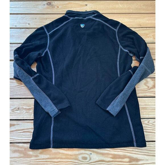Kuhl Kashmira Pullover 1/4 Zip Jacket Size Small Men’s Black Long Sleeve - Picture 2 of 7